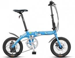 FEE-ZC Bici pieghevoli FEE-ZC Telaio in Lega di Alluminio per Bici da pendolare a 7 velocità da 7 Pollici per Bici da Città Universale per Adulti Unisex