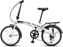 XIN Bici Folding Mountain Bike Cruiser biciclette 20in esterna a velocità variabile Sport Ciclismo acciaio al carbonio pieghevole portatile della bici for gli uomini Donne leggero pieghevole casuale Damping bi