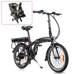 CM67 Bici pieghevoli Folding Sport Bicicletta Bicicletta pieghevole piegabile City bike elettrica schermo LCD Bicicletta pieghevole con regolatore a 5 velocità Adatto per regali per adulti