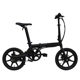 GBX Bici Elettrica, Bici Elettrica Pieghevole 16 'Ruote, Motore 3 Tipi Di Modalit Di Guida 5 Marce,Nero