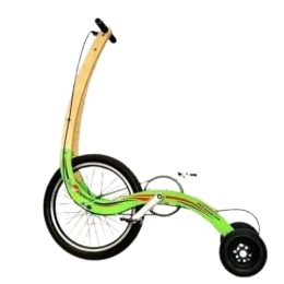 generisch Bici Generisch Ruote pieghevoli in gomma da 20 pollici, per bici da equitazione, fitness, triciclo pieghevole, versatile, per il tempo libero attivo, colore verde