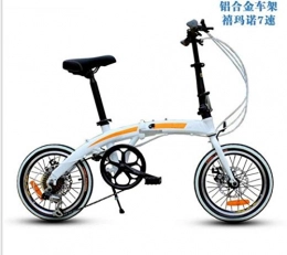 GuiSoHn Bici GuiSoHn - Bicicletta pieghevole per adulti, leggera, unisex, con telaio in alluminio, da donna, con sedile regolabile, GuiSoHn-5498446688., Taglia unica