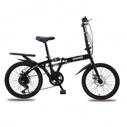 GuiSoHn Bici GuiSoHn - Biciclette pieghevoli da 50, 8 cm, per adulti, telaio leggero in alluminio, pieghevole, mini bici da città compatta, GuiSoHn-896158907., Taglia unica