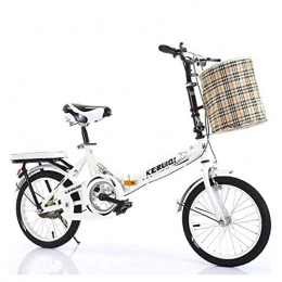 GXLO Bici GXLO Folding Carrier per Bicicletta Portable Work Adult Light Ultra Variable Light Speed ​​Biciclette Folding portante della Bicicletta - 20 Pollici, B