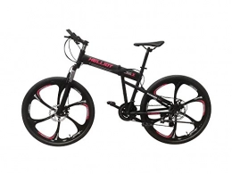 Helliot Bikes Hummer 01, Mountain Bike Pieghevole Unisex – Adulto, Nero, M-L