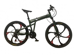 Helliot Bikes Bici pieghevoli Helliot Bikes Hummer 02 Mountain bike pieghevole, Unisex – Adulto, Verde militare, M-L