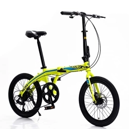 HIMcup Bici pieghevole, bicicletta pieghevole con 8 velocità, ruote in alluminio da 20 pollici Bicicletta da città pieghevole facile,bicicletta compatta portatile per pendolari urbani bici leggera