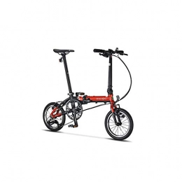 Jinan Bici Jinan DAHON Bicicletta Pieghevole da 14 Pollici 3 velocit Piccola Ruota Urbano Commuter Versione Uomini E Donne K3 KAA433 Biciclette (Color : Black Red, Size : 14 inch)
