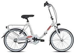 Esperia Bici Legnano Genny Single Speed - Bicicletta pieghevole da 20 pollici, colore: Bianco