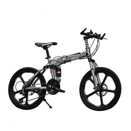 LETFF Bici LETFF adulto pieghevole bicicletta 50, 8 cm velocità disco freno smorzamento mountain bike