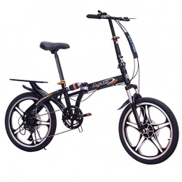 LETFF Bici pieghevoli LETFF adulto pieghevole bicicletta 50, 8 cm velocità variabile assorbimento degli urti Student mountain bike