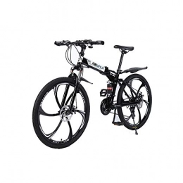 LIU Bici LIU Mountain Bike per Adulti a 30 velocità, Biciclette da Esterno per Bicicletta da Uomo e Donna da MTB Pieghevoli per Freno a Doppio Disco in Acciaio al Carbonio, 24speed