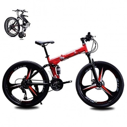 LJYY Bici pieghevoli LJYY - Mountain bike pieghevole da 61 cm, pieghevole, portatile, per adulti, studenti, mountain bike, leggera, pieghevole, per uomini e donne, pieghevole, con freni a disco