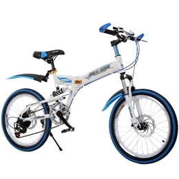 LLRYN Bicicletta Pieghevole, Mountain Bike a velocità variabile per Bambini da 18 Pollici, Mini Bici Pieghevole Leggera (Color : A)