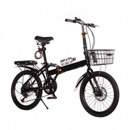 LXJ Bici pieghevoli LXJ Mini Bicicletta Pieghevole Leggera da 20 Pollici, Adatta for Impiegati Studenteschi in Ambienti Urbani, velocità Variabile E Assorbimento degli Urti