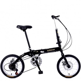 MIKEWEI Mini Bicicletta Pieghevole 16 Pollici a velocità variabile Uomini Donne di età Studenti Bambini Bici di Sport