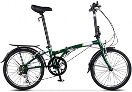 mjj Bici Mini bici pieghevole da 20 pollici, piccola e portatile, 6 velocità, pieghevole, mini bici pieghevole per adulti C.