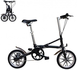 mjj Bici Mini bicicletta pieghevole leggera da 14 pollici, piccola bicicletta portatile per adulti, per andare al lavoro, andare alla luce della scuola e portatile