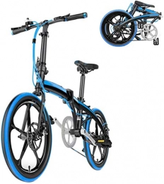 mjj Bici Mini bicicletta pieghevole leggera da 20 pollici, piccola bicicletta portatile a 7 velocità, unisex, per adulti e per ciclismo, mountain bike per uomini e donne
