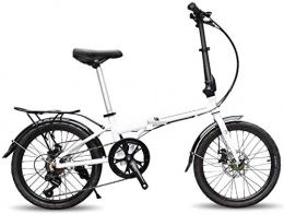 mjj Bici Mini bicicletta pieghevole ultraleggera, 20 pollici, 7 marce, piccola bicicletta adulto, studenti, portatile, S-Stadt, equitazione, montagna, ciclismo, telaio in alluminio B.