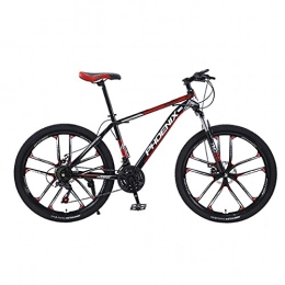 FEIFEI Bici Mountain Bike pieghevole, 24 pollici sport all'aria aperta in acciaio al carbonio MTB bicicletta, cerchio in alluminio, deragliatore posteriore a 21 24 27 30 velocità / red24inch / 30speed