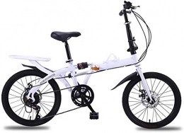 mjj Bici Mountain bike pieghevole in acciaio al carbonio 20 in alta sospensione completa MTB per scala / donna freni a disco C.