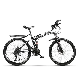 Nerioya Bici pieghevoli Mountain Bike Pieghevole, MTB con Ruote A Raggi da 24 / 26 Pollici A velocità Variabile per Uomini E Donne Fuoristrada, A, 24 inch 24 Speed