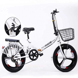 N\A Bici  ZGGYA Bici Ibrida per Adulti con Cornice Posteriore portante, Biciclette Pieghevoli da 20 Pollici velocità velocità Bike Lightweight Suspension Sistema Anti-Skid