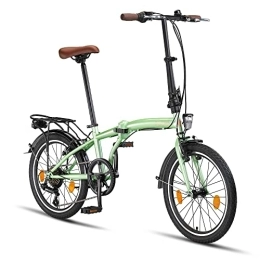 Generic Bici PACTO Ten - Bicicletta pieghevole di alta qualità, 27 cm, telaio in acciaio, 6 velocità, cambio Shimano, pieghevole, facile da piegare in 10 secondi, con ruote a V a doppia parete