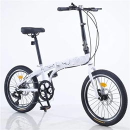 POKENE Bici POKENE 20inch bicicletta pieghevole pieghevole bicicletta in alluminio ruote facile città pieghevole con freno a disco, bici pieghevole per adulti, mountain bike in acciaio ad alto carbonio, A