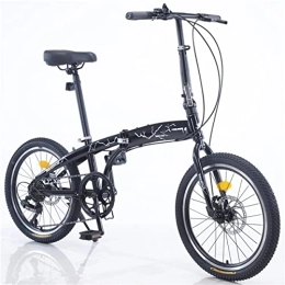 POKENE Bici POKENE 20inch bicicletta pieghevole pieghevole bicicletta in alluminio ruote facile città pieghevole con freno a disco, bici pieghevole per adulti, mountain bike in acciaio ad alto carbonio, B