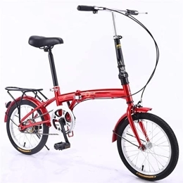POKENE Bici POKENE bici pieghevole per adulti da 16 pollici, bicicletta Fodable per uomini e donne, bici da campeggio in acciaio ad alto carbonio leggera, B