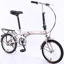 POKENE Bici POKENE bici pieghevole per adulti da 16 pollici, bicicletta Fodable per uomini e donne, bici da campeggio in acciaio ad alto carbonio leggera, E
