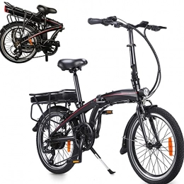 CM67 Bici pieghevoli Pure Bici Pieghevole Bici Pieghevole Bicicletta elettrica regolabile in altezza Bicicletta pieghevole con regolatore a 5 velocità Adatto per regali per adulti