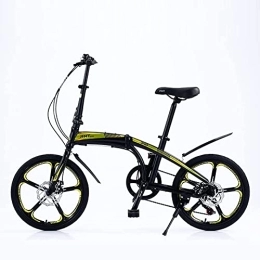 通用 Bici pieghevoli Qian Bicicletta pieghevole da 20 pollici, elegante bicicletta pieghevole (giallo)
