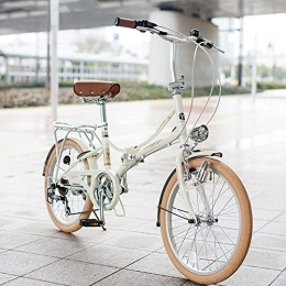 360Home Bici pieghevoli Qian Retro Vintage Look elegante bicicletta pieghevole 20 pollici