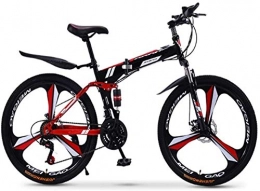 Qinmo Bici pieghevoli Qinmo Folding Mountain Bike 21 24 27 30 velocit ? for Uomini e Donne Adulti velocit for Adulti Biciclette Doppia Gara (Color : 21speed-24inch)