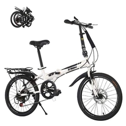 STRTG Bici STRTG Bicicletta Pieghevole, Unisex Folding Bike + Bicicletta trasportabile, per 20 Pollici Uomini e Donne Biciclette velocità della Bici