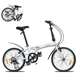 STRTG Bici pieghevoli STRTG Folding Bike, Bicicletta trasportabile piegabile, Città Folding Microbike, Bicicletta Pieghevole Unisex Adulto, 6 velocità 20 Pollici
