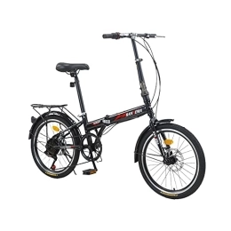 TAURU Bici pieghevoli TAURU Bicicletta da strada pieghevole da 50, 8 cm, portatile, a velocità variabile per studenti, uomini, ragazzi, ragazze e donne (nero)