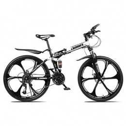 Tbagem-Yjr Bici pieghevoli Tbagem-Yjr Portatile Pieghevole Sport Tempo Freestyle Mountain Bike, 26 Pollici off Road Biciclette (Color : Black, Size : 21 Speed)