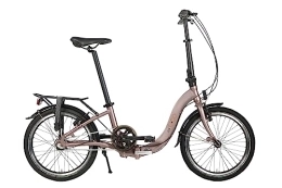 U.GO Bici U.GO Now U•Go i3 Folding Bike 20", Low Entry, Bici Pieghevoli Unisex-Adult, Brown, Uni