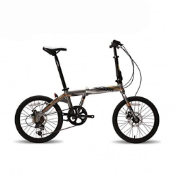 VHJ Bici pieghevoli VHJ Bicicletta a Doppio Disco per Bici Pieghevole in Lega di Alluminio da 20 Pollici, Mostra L'Immagine