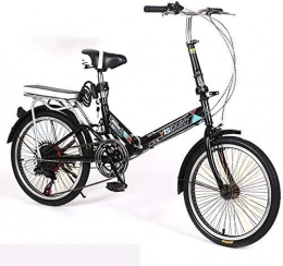 PARTAS Bici Viaggi Convenienza Commute - pollici bicicletta pieghevole da 6 velocità biciclette uomini e donne bici for bambini for adulti biciclette, adatto for i più esperti e principianti ( Color : Black )
