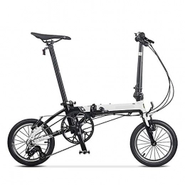XIXIA Bici pieghevoli X Ruota per Bicicletta Pieghevole Versione per pendolari Urbani Bicicletta per Uomo e Donna 14 Pollici 3 velocità