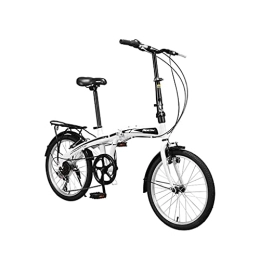 XBSXP Bici XBSXP Bicicletta a velocità variabile Bicicletta Pieghevole Antiscivolo Leggera a 7 velocità Bicicletta da Uomo e Donna ad Assorbimento degli Urti (Altezza Adatta: 130-190 cm)