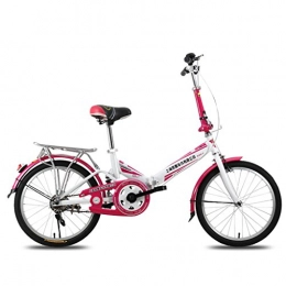 XQ Bici pieghevoli XQ F300 Red Folding Bike Adulto 20 pollici Bicicletta per bambini per studenti portatili ultraleggeri