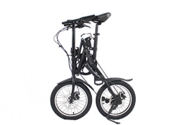 Xte3, bicicletta pieghevole da 40,6 centimetri, con cambio Shimano a 7 marce, Nero , 16inch