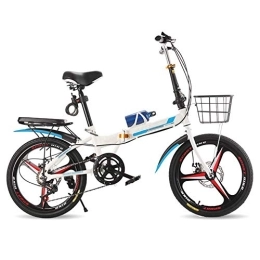 YAMMY Bici YAMMY Folding Bicycle 20 inch Adult Folding Bicycle Speed Portable Bicycle To Work School Commute Fast Folding Bicycle (Size : 150 * 50 * 100(Exercise Bikes)