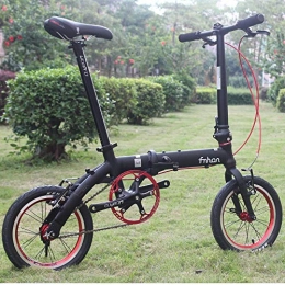 Yiwu Bici pieghevoli YIWU Bicicletta Pieghevole in Alluminio Folding Bike 14" Mini Bike V Brake Pieghevole Urbano Commuter Biciclette (Colore : Replace chainwheel)